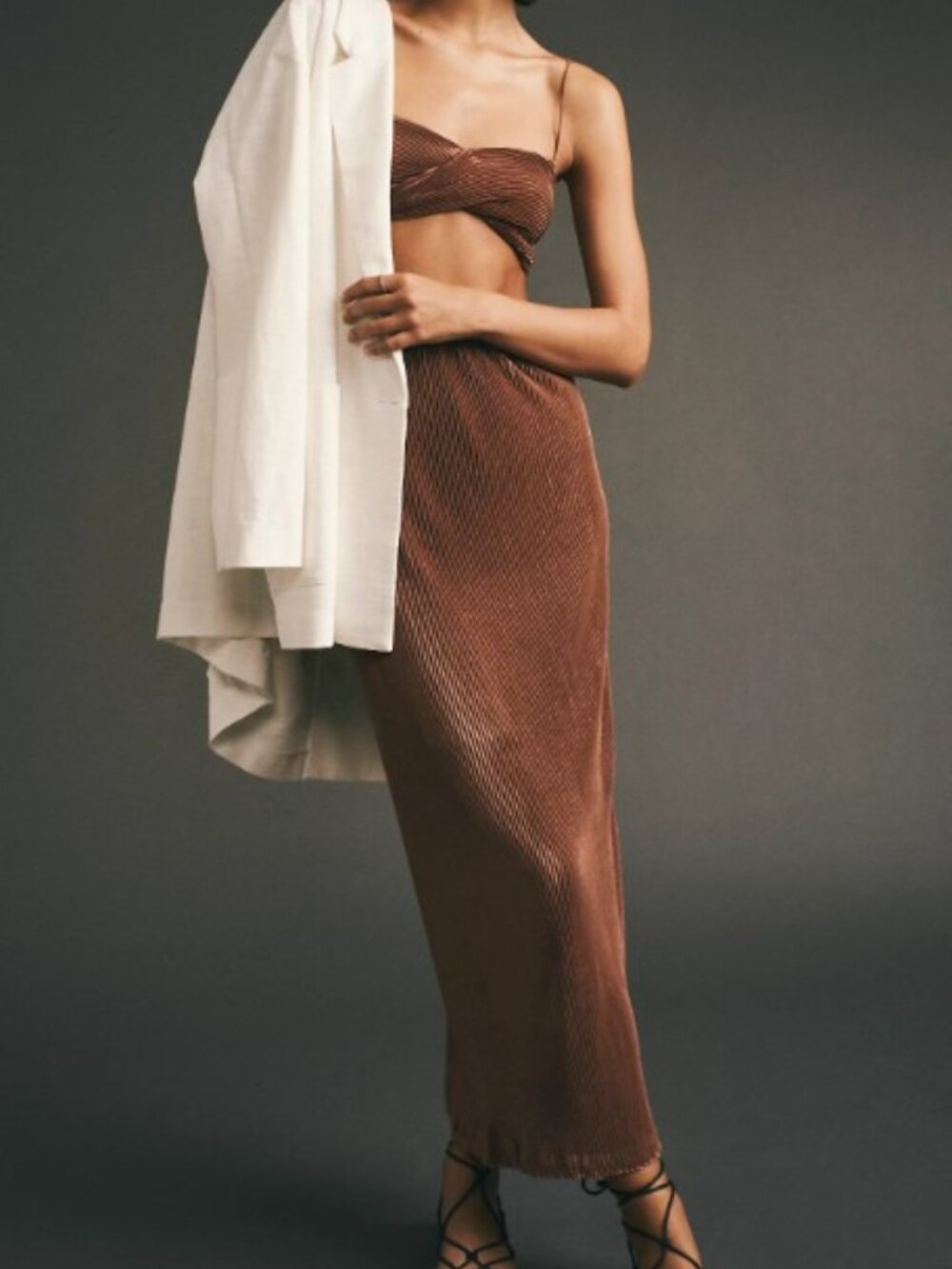 Third Form Rolling Hills Set Brass Crop Top Maxi Skirt Free People